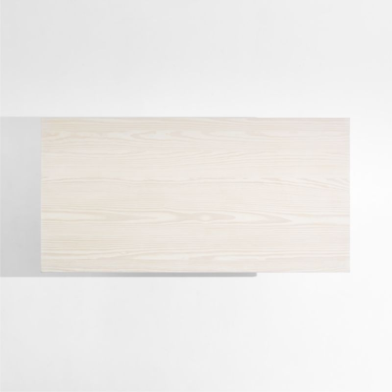 Icon Whitewashed Pine Wood 60" Rectangular Coffee Table - Image 5