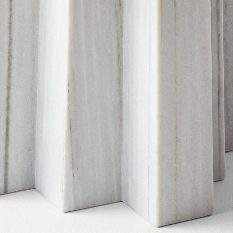 Scada 60" White Marble Console Table - Image 3