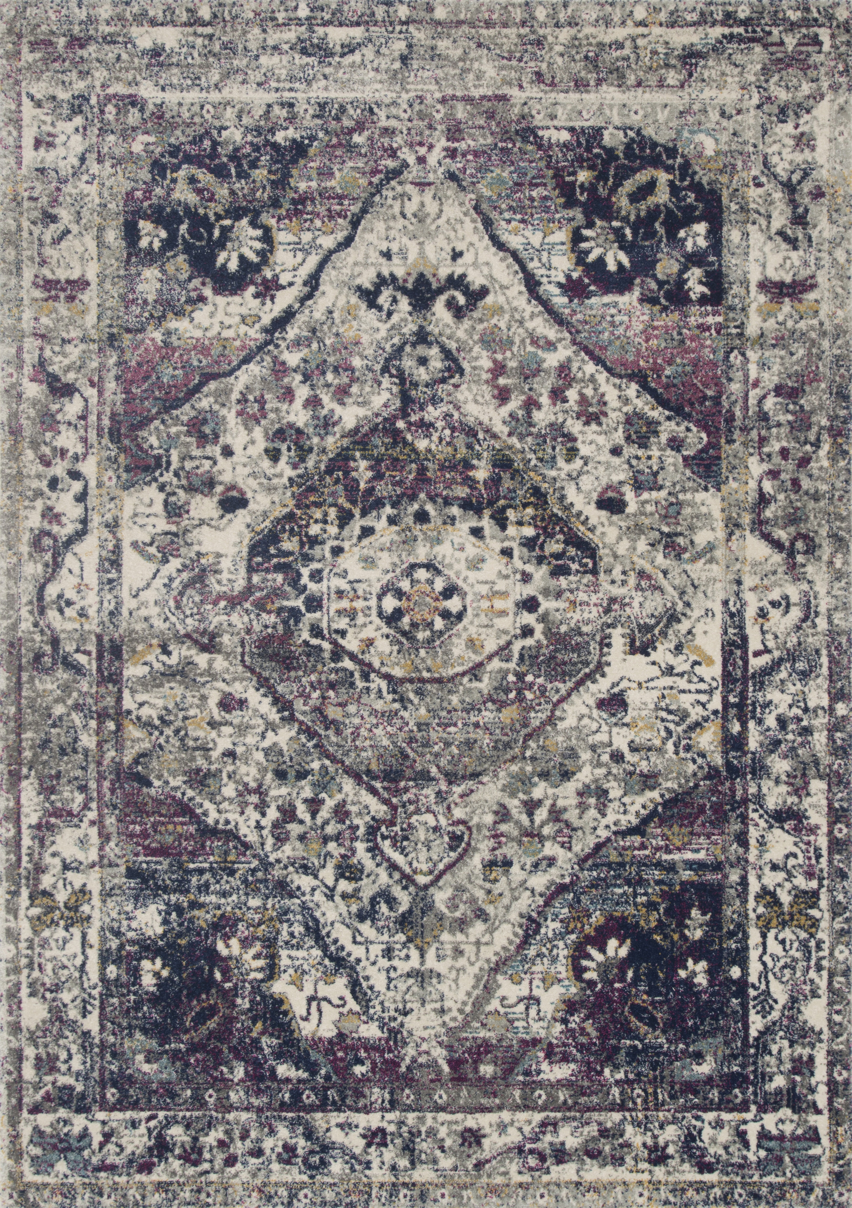 Loloi Zehla ZL-05 Ivory / Berry 2'-2" x 3'-9" - Image 0