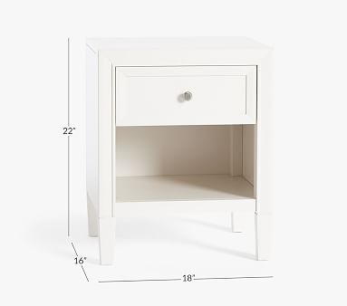 Parker Nightstand, Simply White, In-Home Delivery - Image 1
