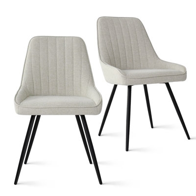 Upholstered Dining Chairs Set of 2 - Image 0