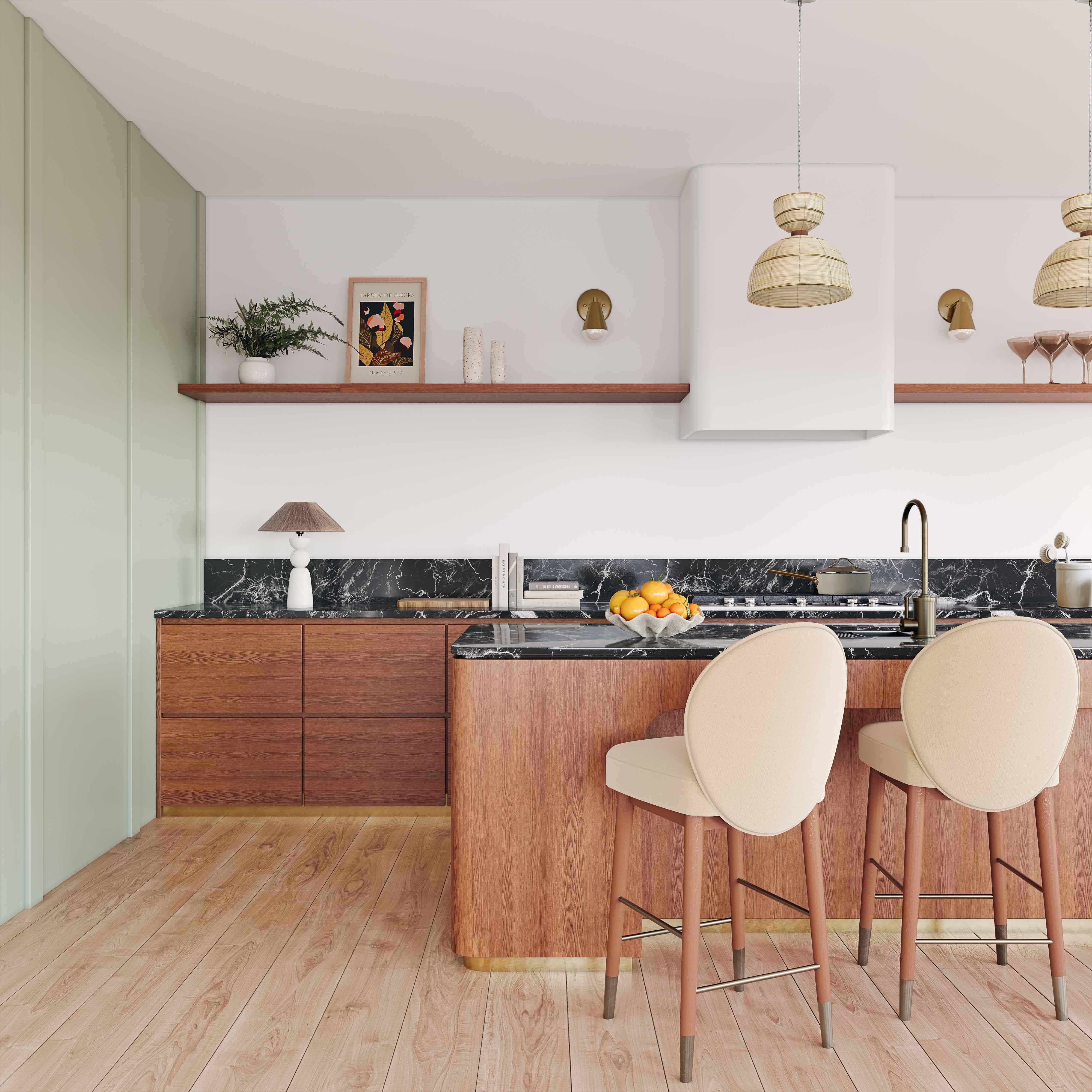 Hailey Cream Velvet Barstool - Image 1