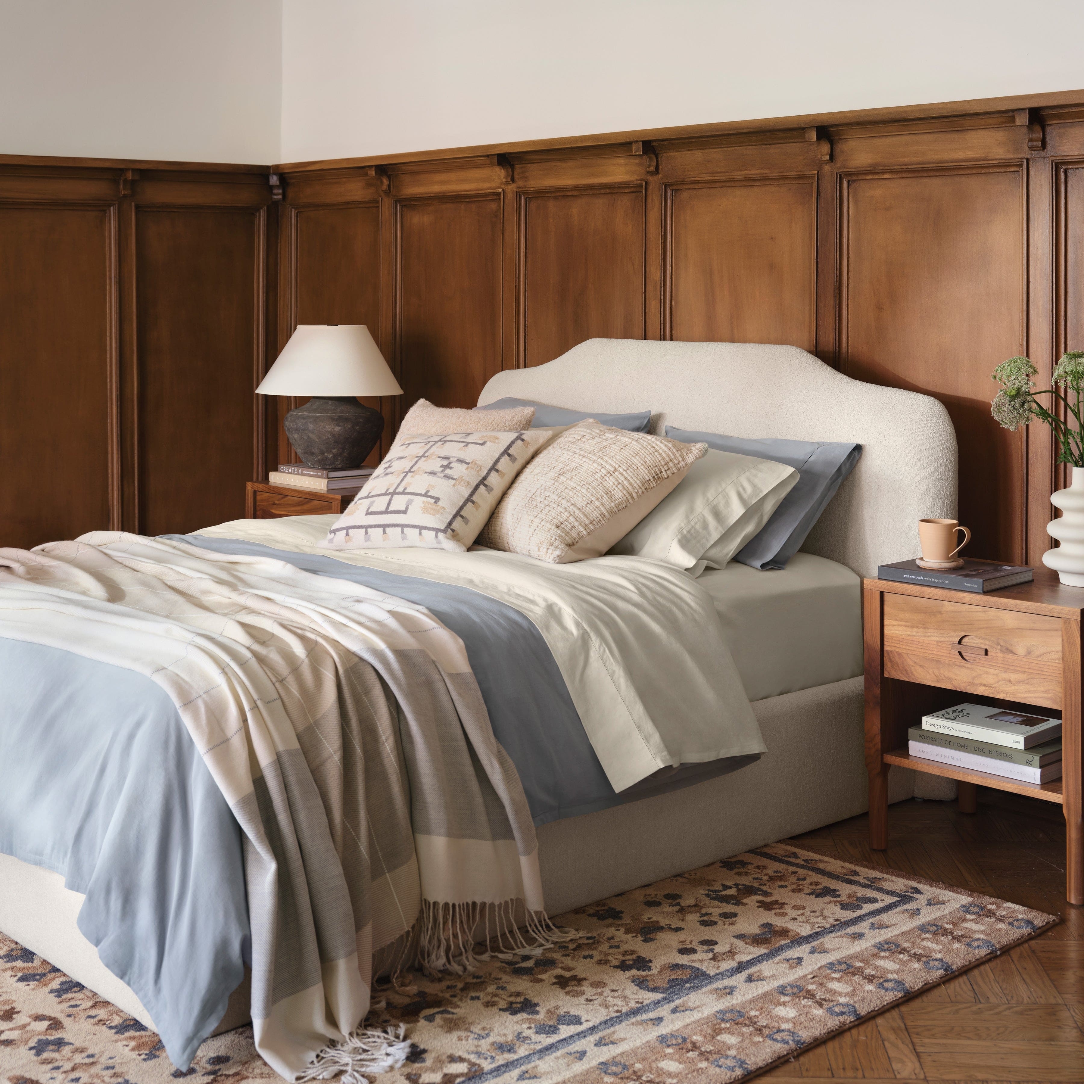 The Citizenry Stonewashed Organic Cotton Percale Duvet Cover | Full/Queen | Duvet Only | Ivory - Image 4