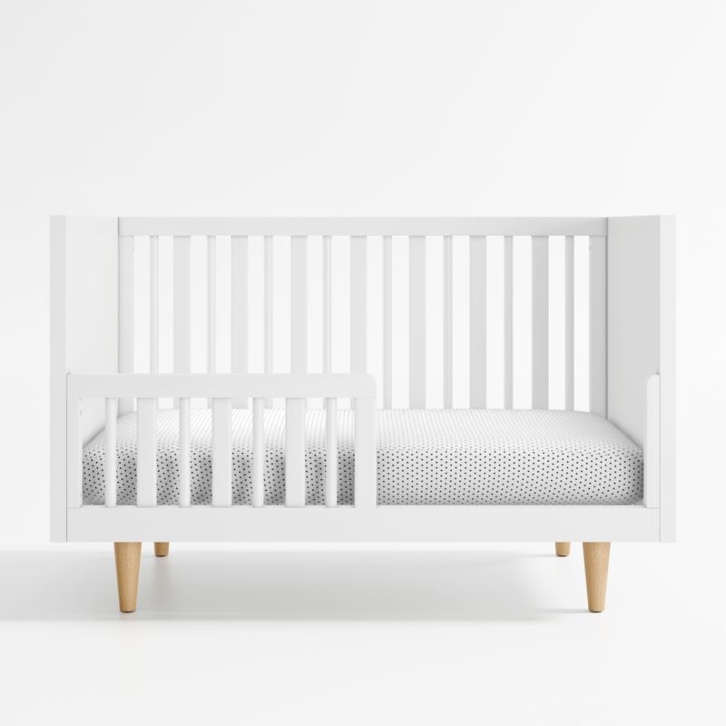 Finn White Wood Toddler Bed Rail - Image 6