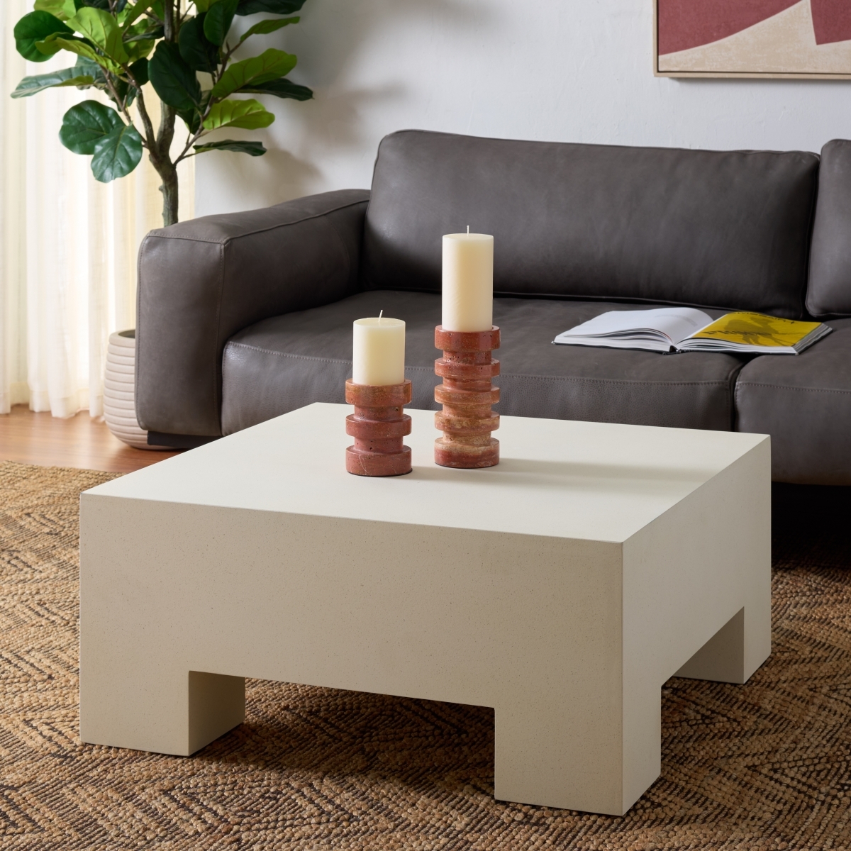 Aillard Coffee Table - White - Image 1