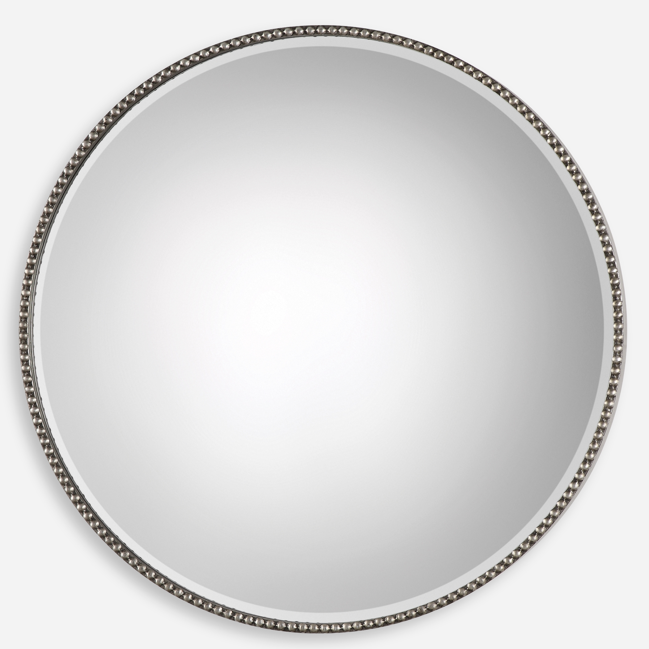 Stefania Beaded Round Mirror - Image 0
