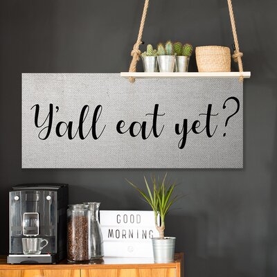 Y'all Eat Yet Phrase Southern Charm Typography - Image 0