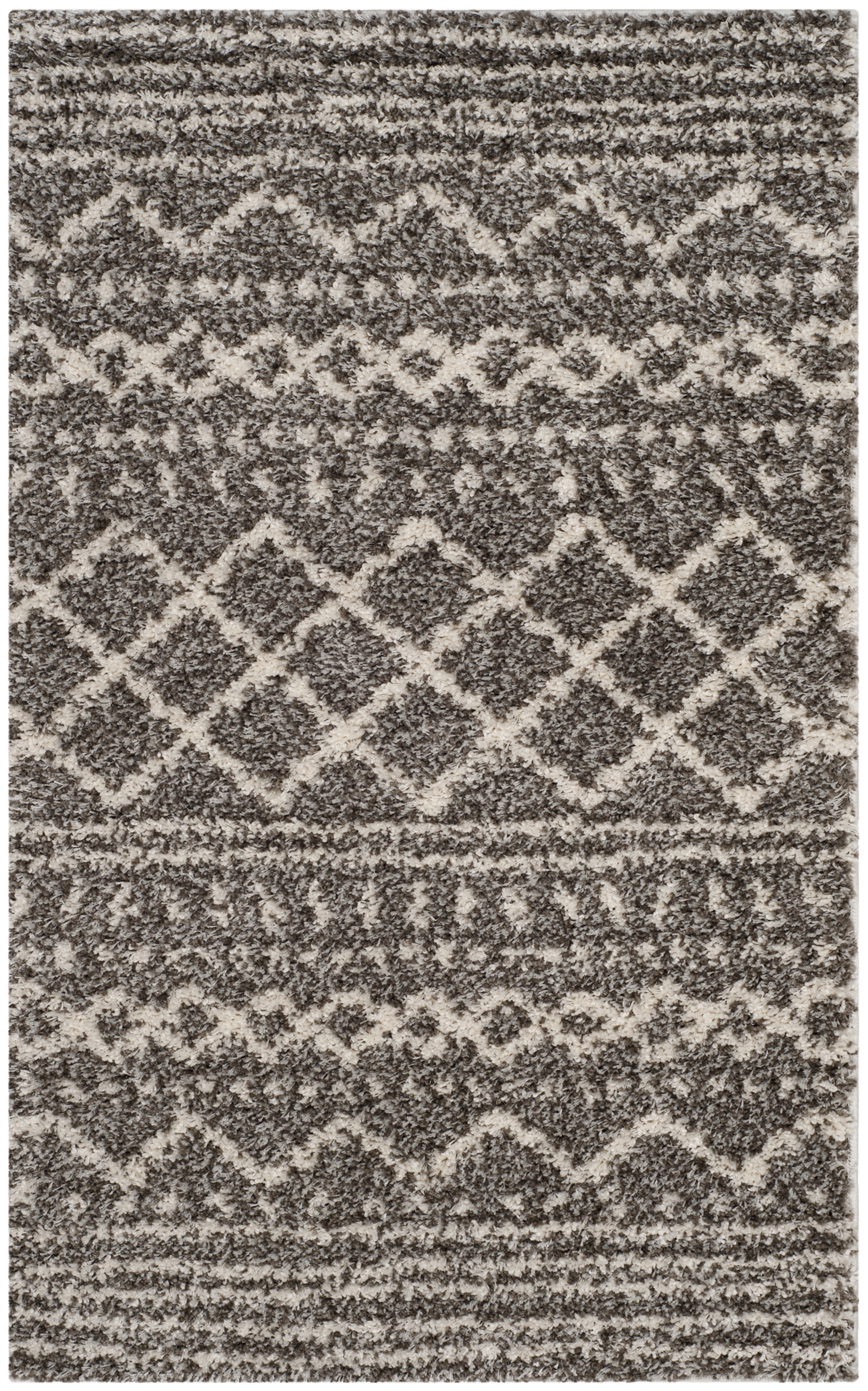 Arlo Home Woven Area Rug, ASG741B, Brown/Ivory,  4' X 6' - Image 0