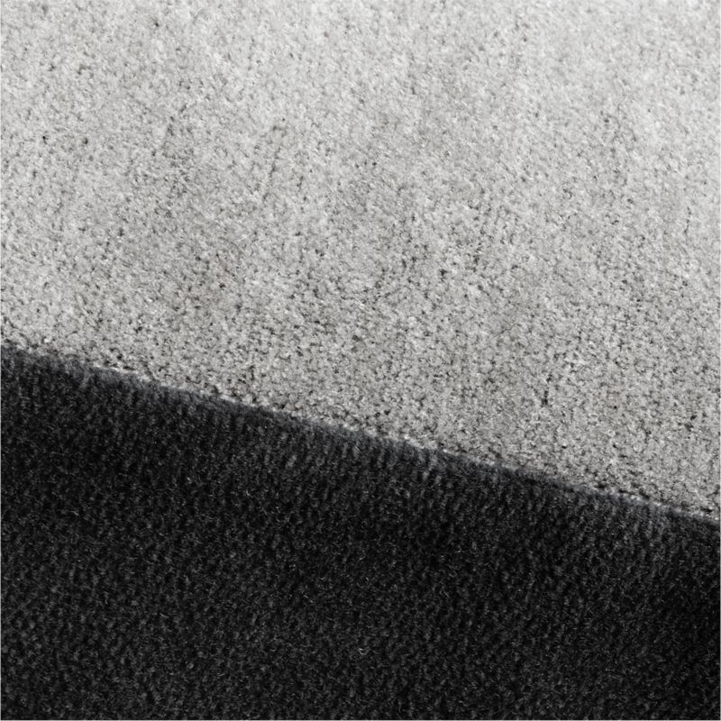 18" Bardo Light Grey Velvet Pillow with Down-Alternative Insert - Image 3