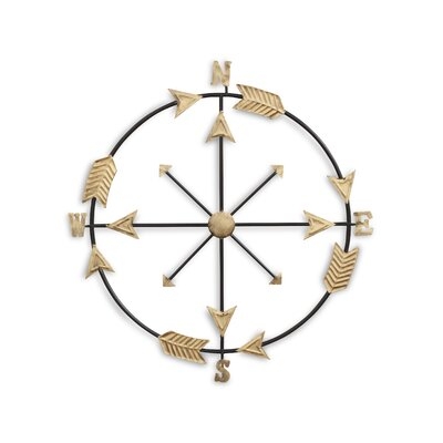 Oden Compass Arrow Accent Wall Décor - Image 0