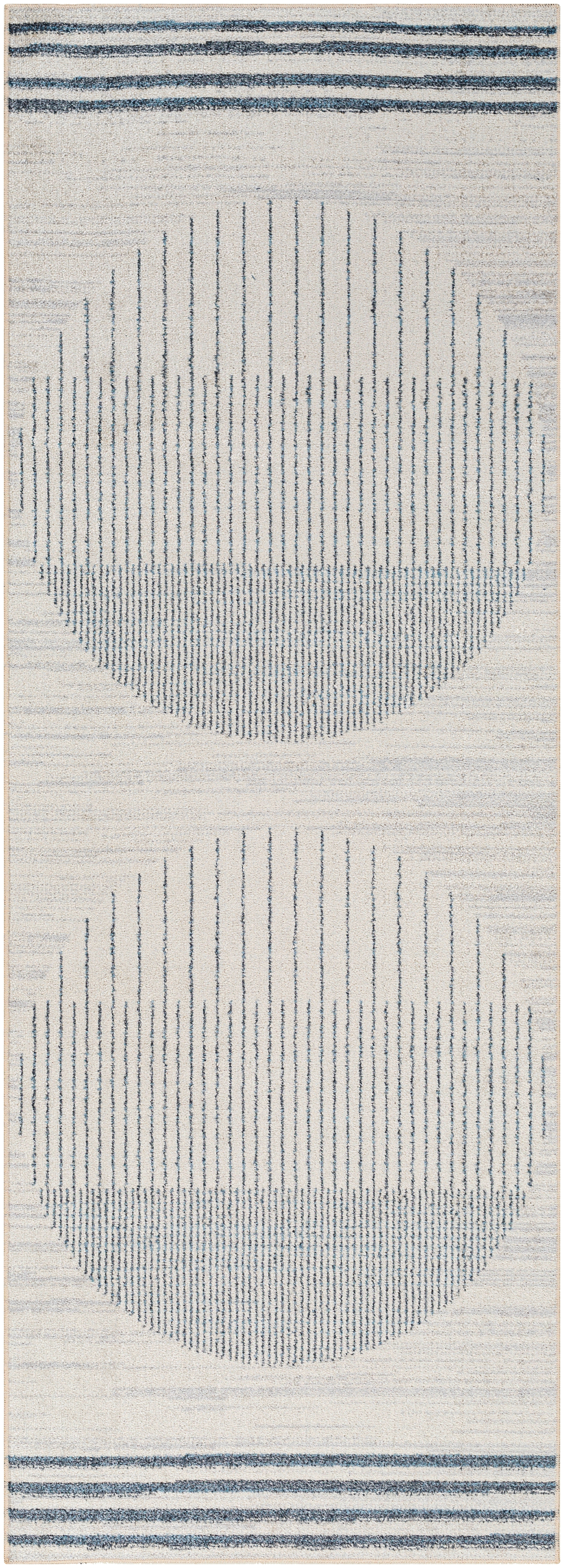 Lillian Beige Indoor 6'7" x 6'7" Machine Woven Rug - Image 1