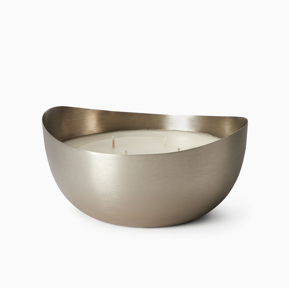Rove Metal Bowl Candle, Gray, Hidden Habitat - Image 0