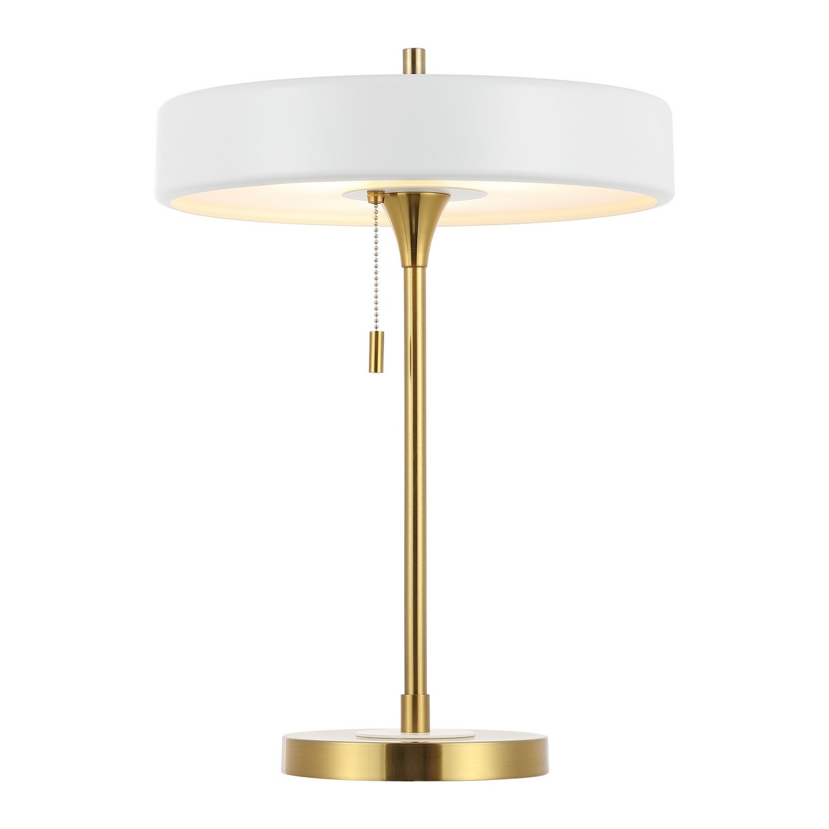 Decker 19.25 Inch Table Lamp - White/Brass - Image 3