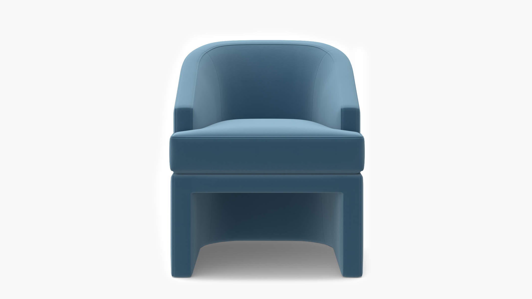 Arco Dining Chair, French Performance Plush Velvet - Image 1