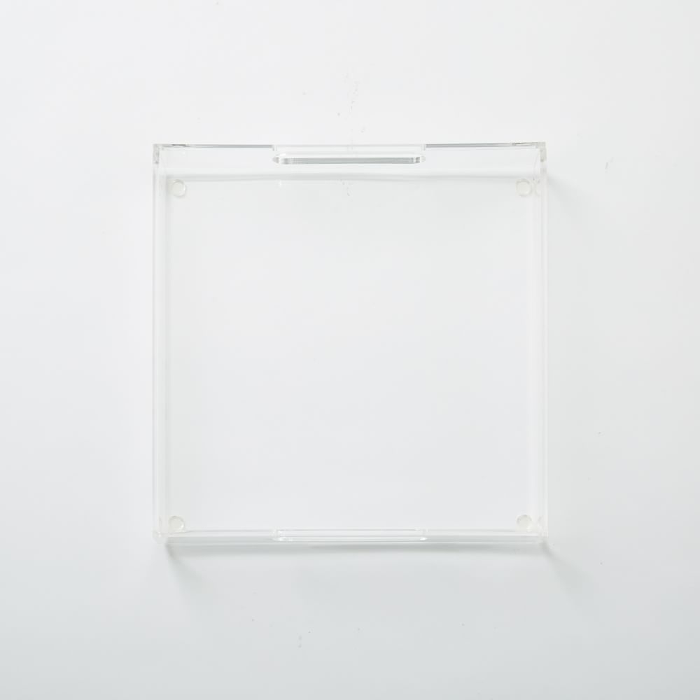 Acrylic Tray, Clear, 12.5"sq. - Image 0