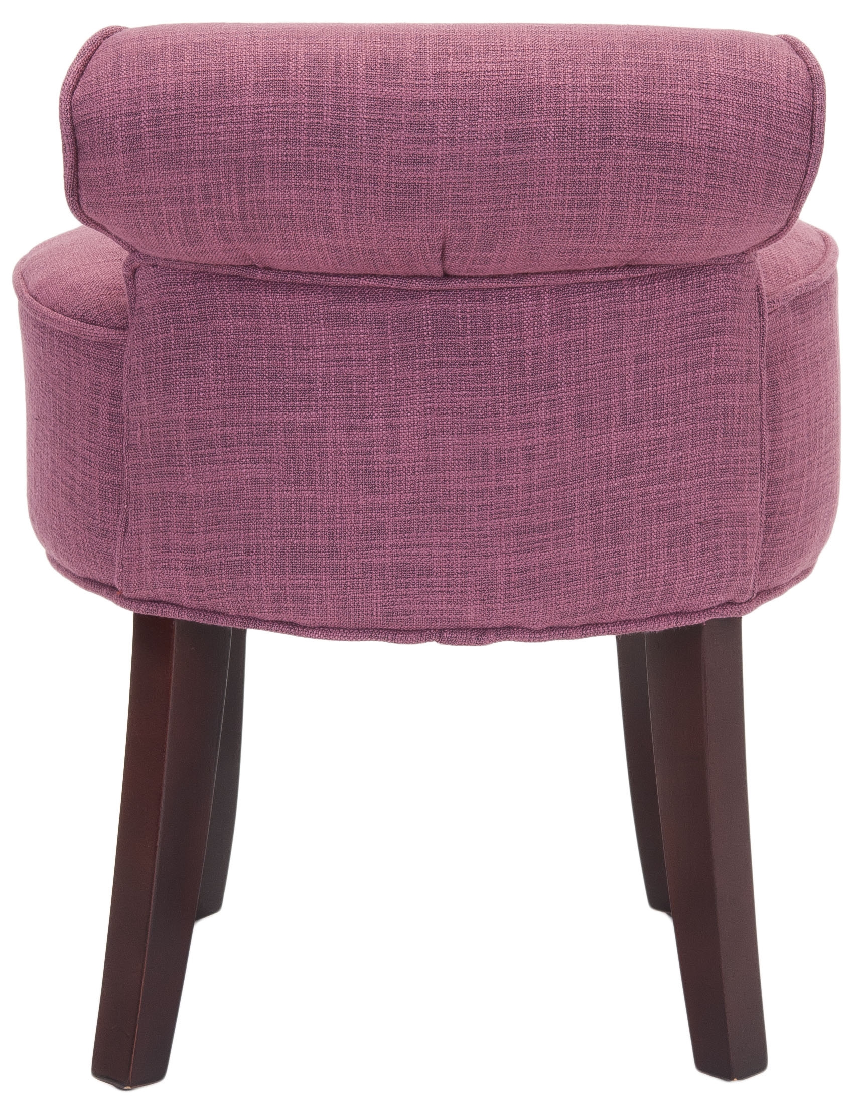 Georgia Vanity Stool - Rose/Cherry Mahogany - Safavieh - Image 2