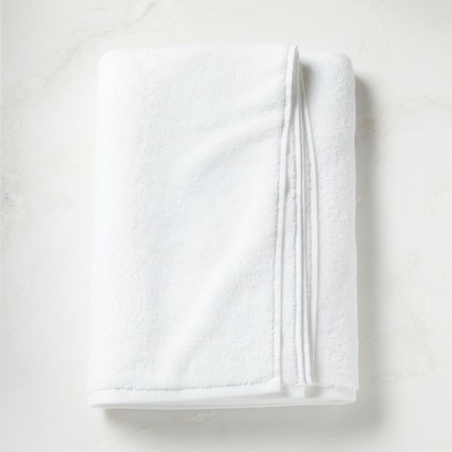 Kalani Organic Cotton White Bath Sheet - Image 0