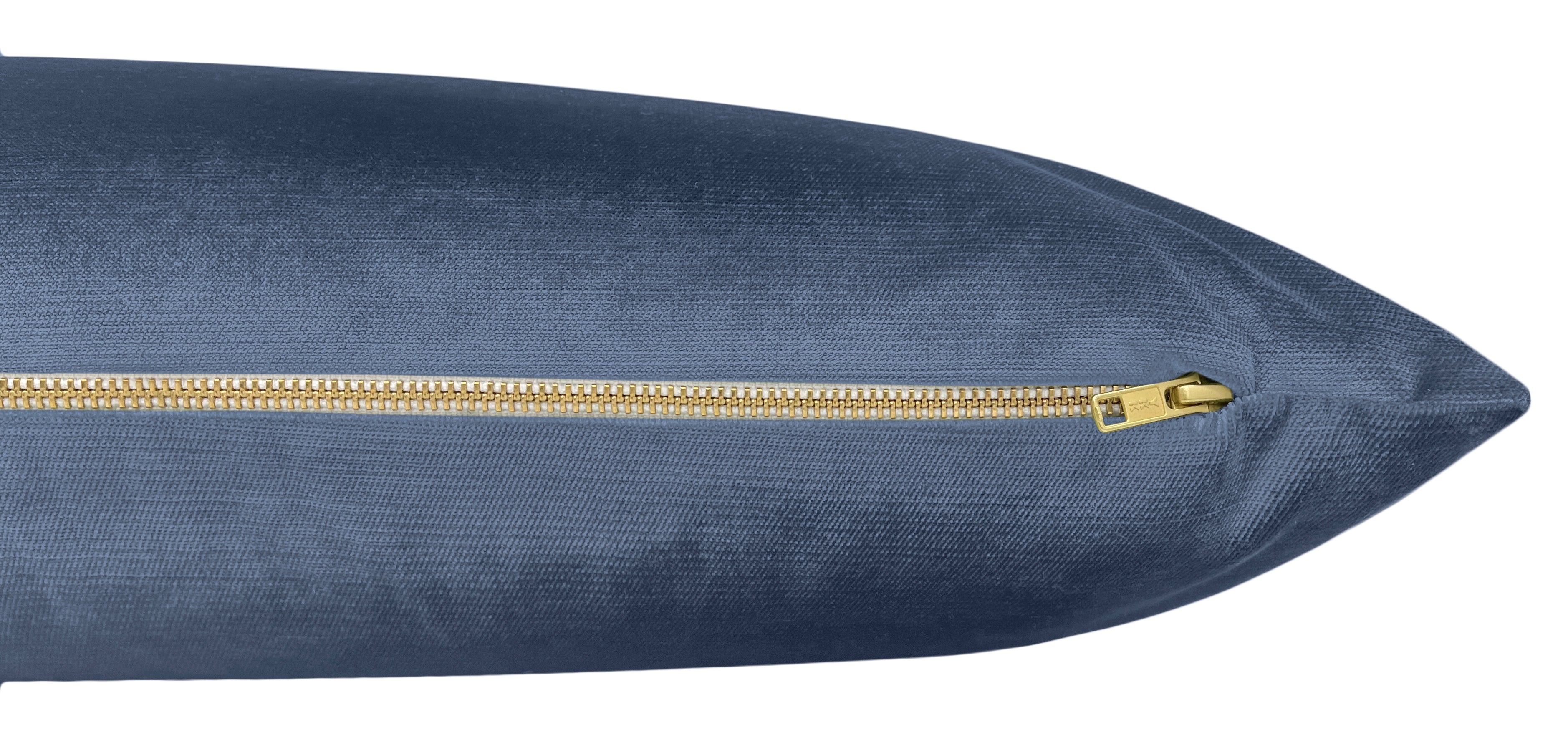 THE XL LUMBAR :: FAUX SILK VELVET // PRUSSIAN BLUE - BY THE YARD - Image 1