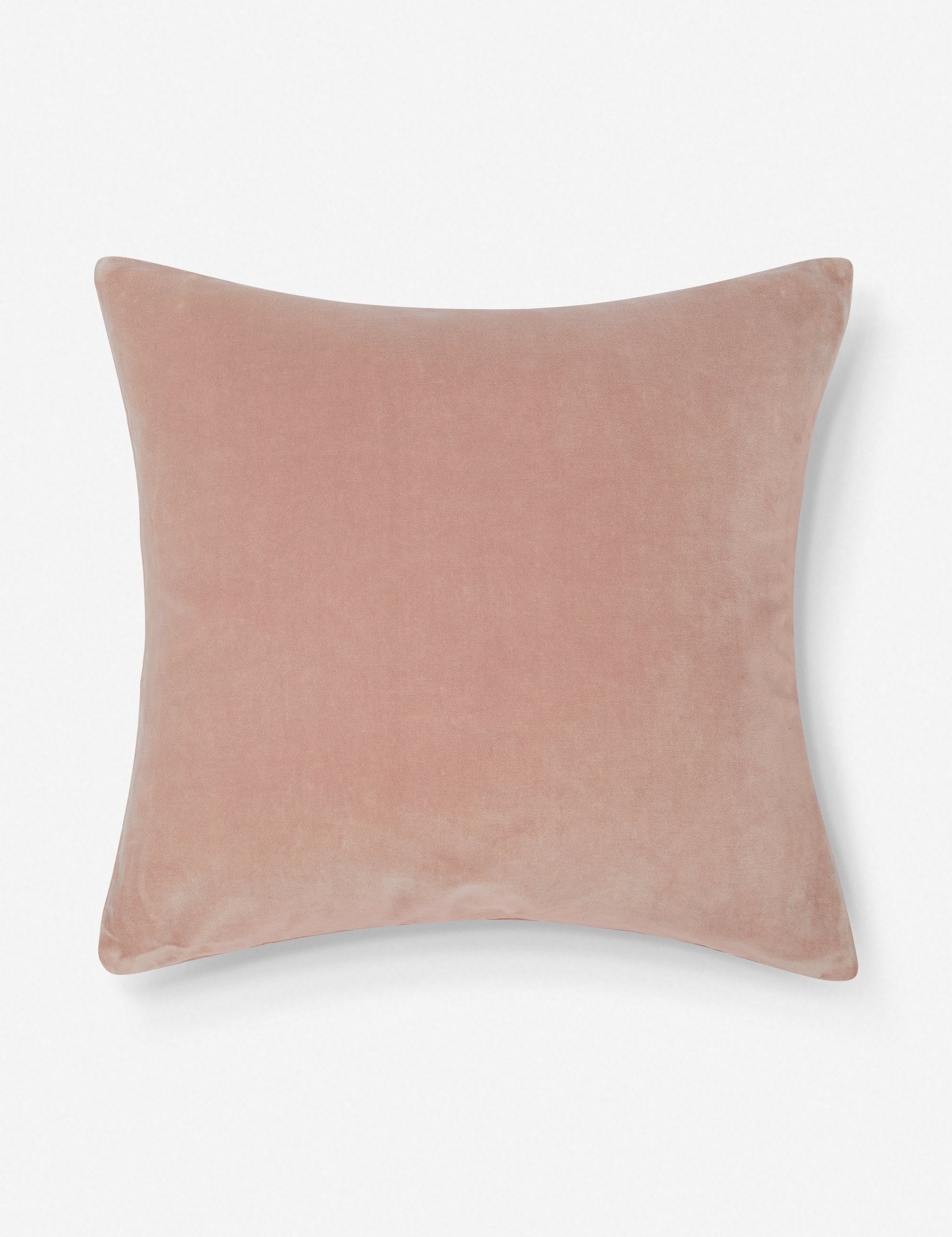 Charlotte Velvet Pillow, Rosewater, 20" x 20" - Image 0