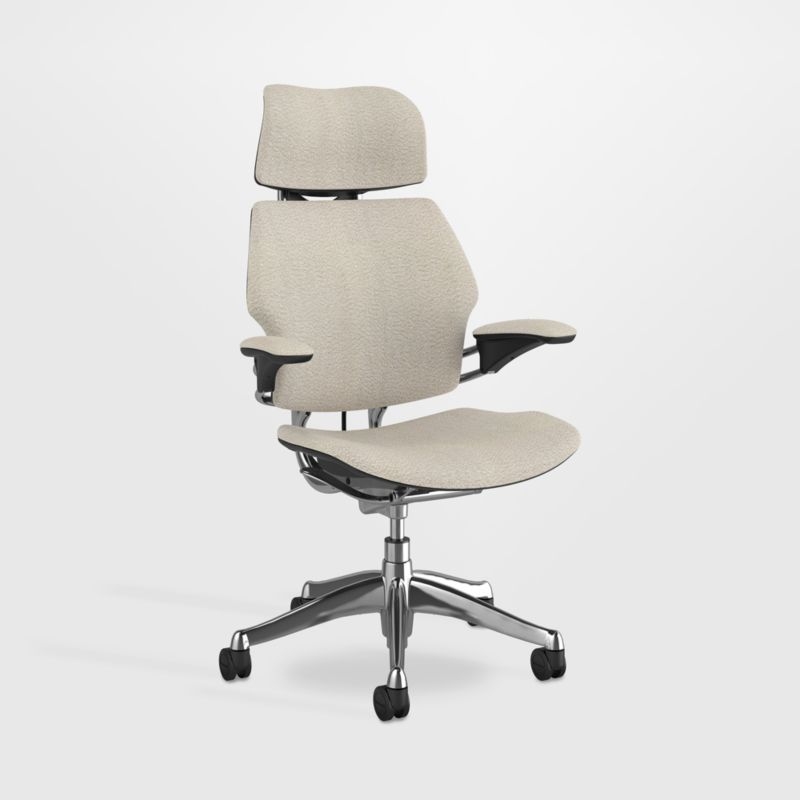 Humanscale ® Freedom Headrest White Boucle Office Chair - Image 2