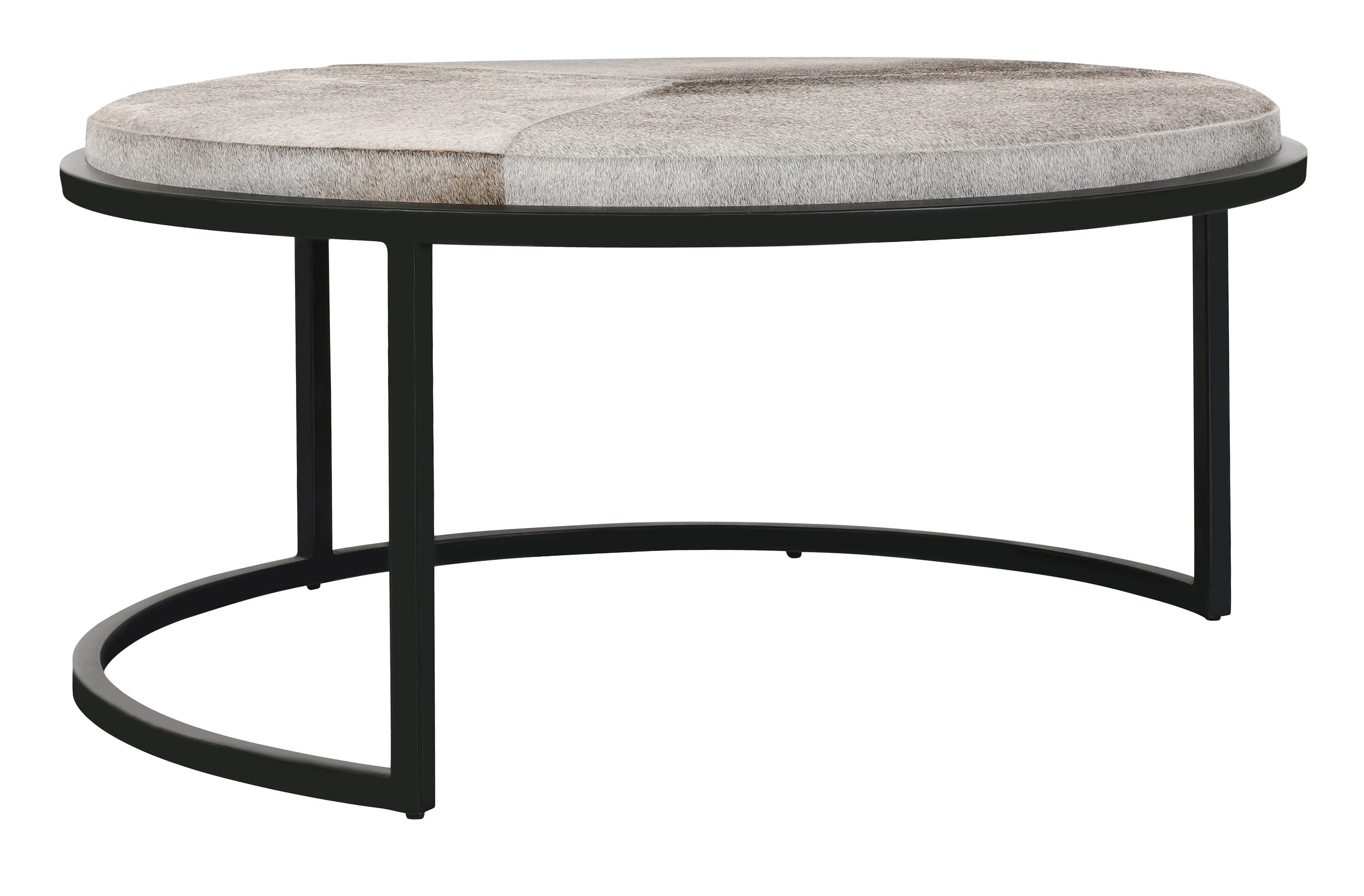 Hayword Nesting Coffee Tables Set of 2 Hide Sparrow Gray - Image 1