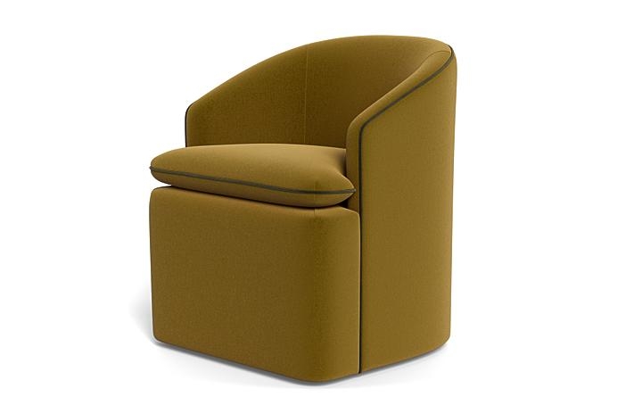 Daphne Upholstered Chair with Contrast Piping - Image 2