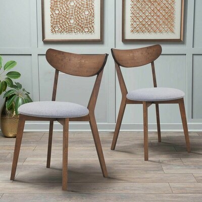Ussery Side Chair in Walnut/Gray - set 2 - Image 0
