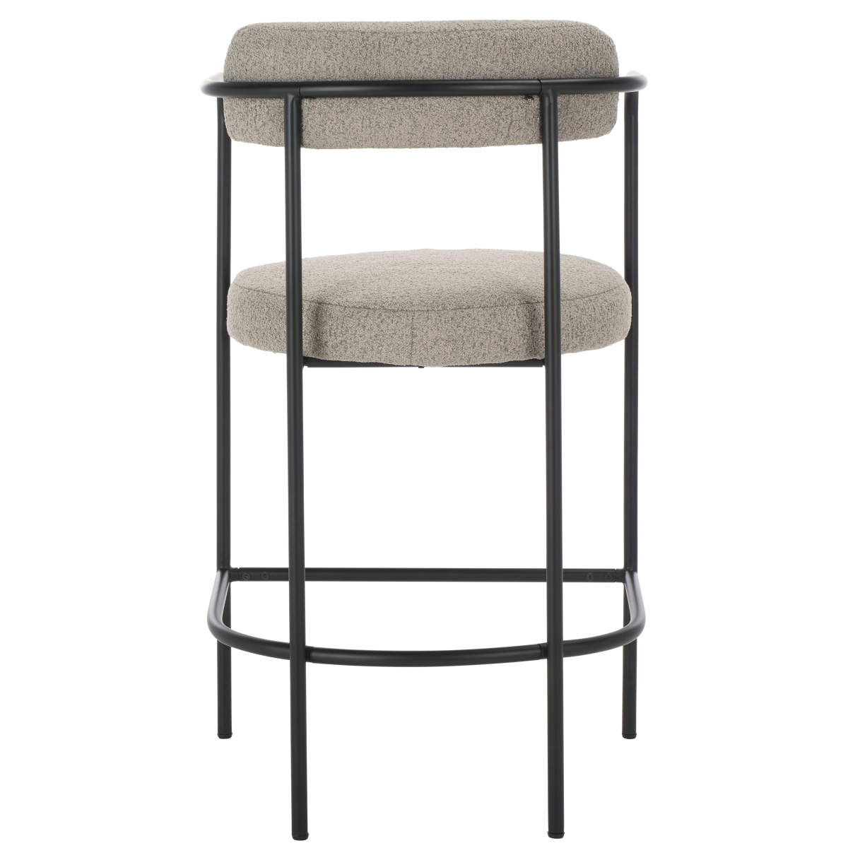Andrean Arm Counter Stool - Grey / Black - Image 7