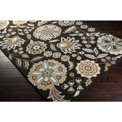 Athena Black Indoor 10' x 14' Handmade Rug - Image 2