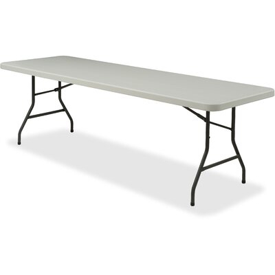 Lorell Ultra-Lite Folding Table - Powder Coated Base X 96" Table Top Width X 30" Table Top Depth - 29.25" Height - Platinum, Gray - Image 0