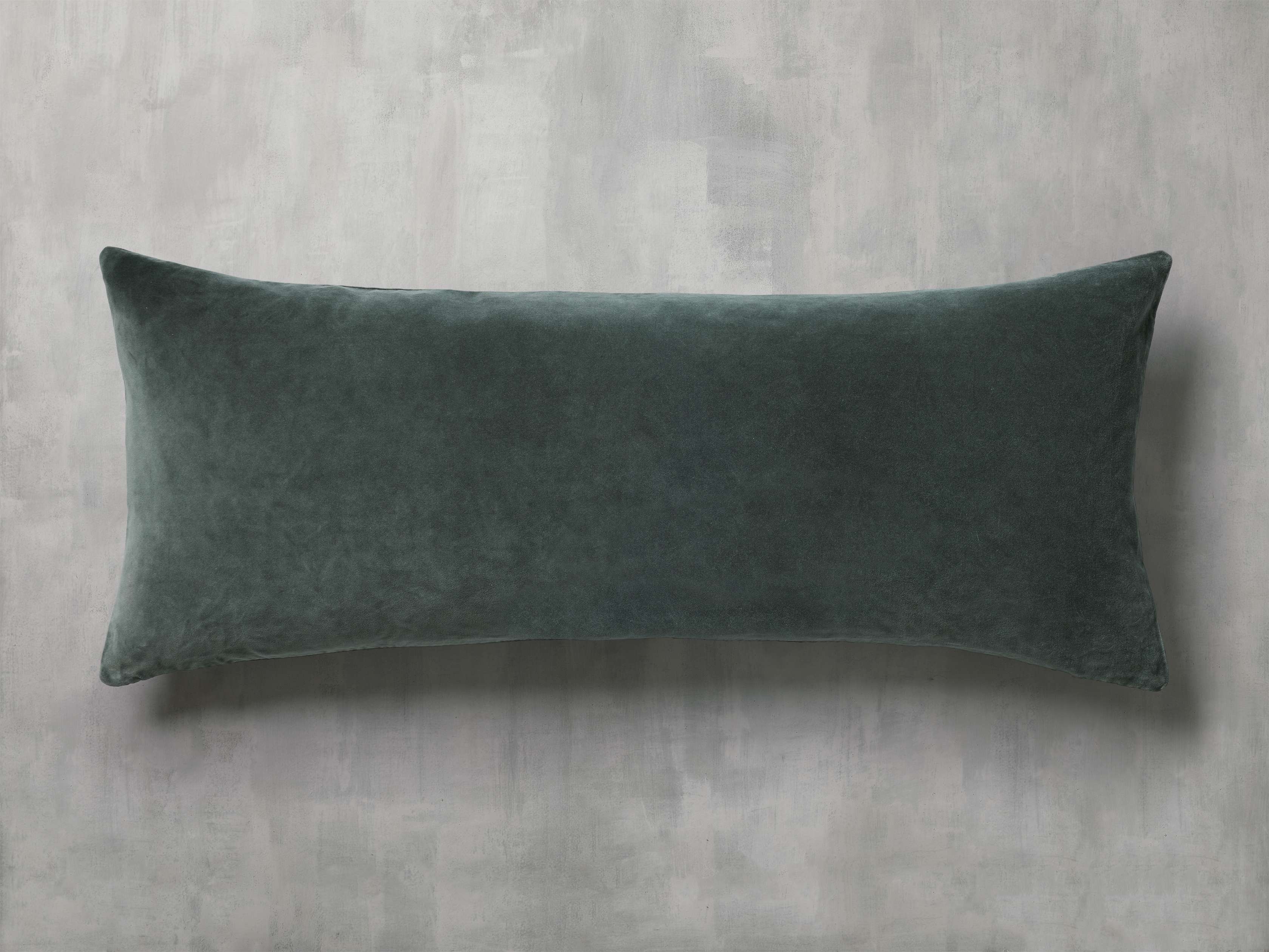 Velvet 16" X 38" Pillow Cover in Gray  Mist  - Image 0