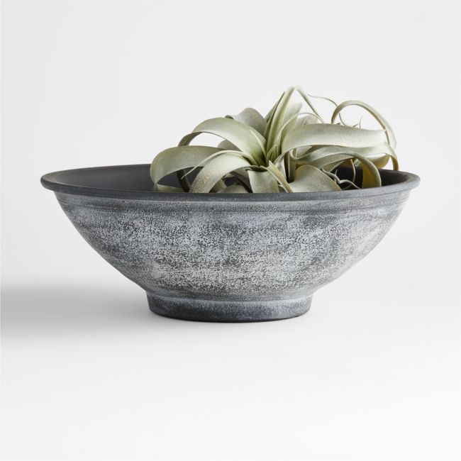 Ophelia Black Ceramic Centerpiece Bowl 14" - Image 0