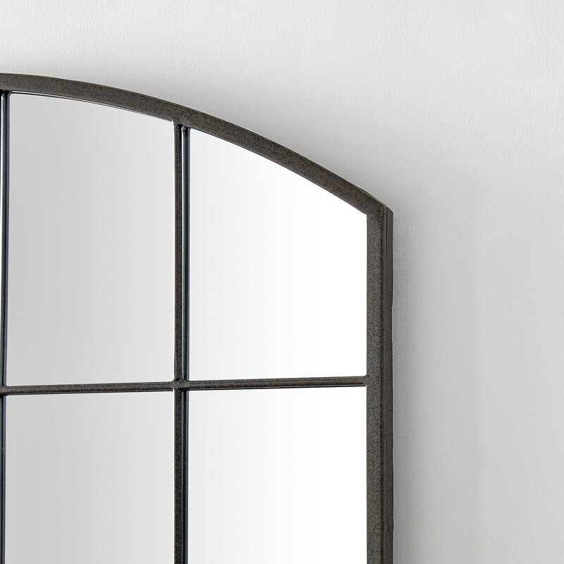Firstime & Co. Dempsey Arch Windowpane Mirror, Black - Image 2