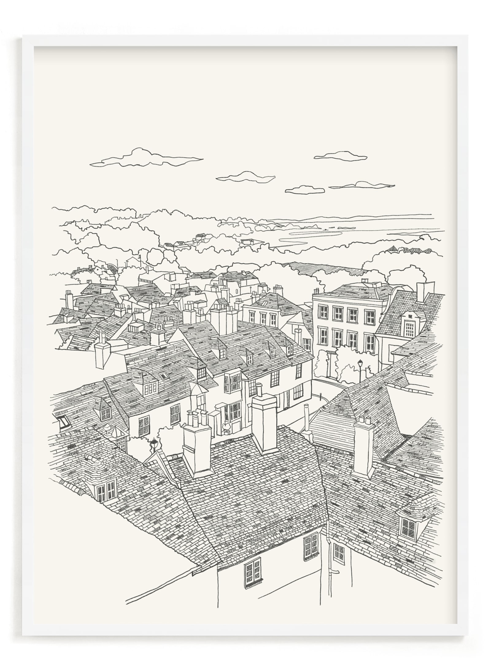 Rye Town Limited Edition Fine Art Print 2 - Image 0