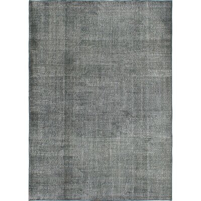 One-of-a-Kind Kourtney Hand-Knotted Color Transition Gray 6'8" x 9'4" Wool Area Rug - Image 0