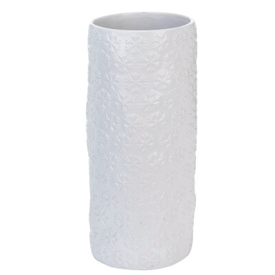 Artur White 13" Indoor / Outdoor Ceramic Table Vase - Image 0