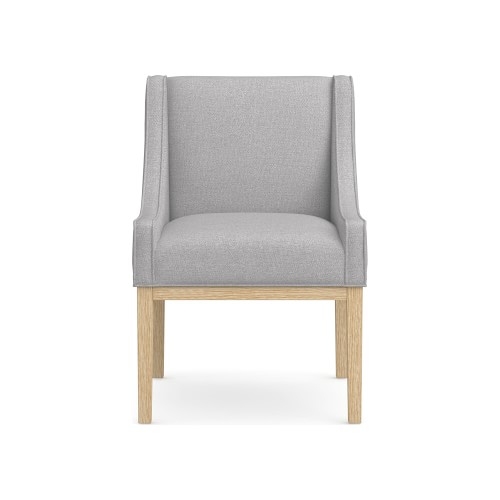 Presidio Armchair, Standard Cushion, Perennials Performance Canvas, Fog, Natural Leg - Image 0