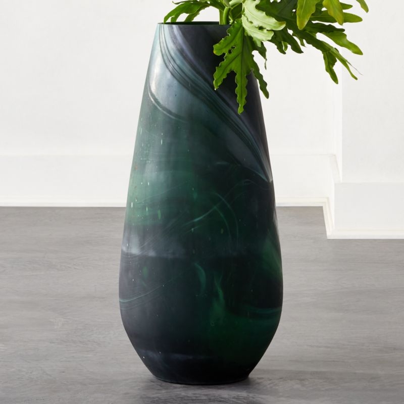 Trevino Large Green Vase - Image 1