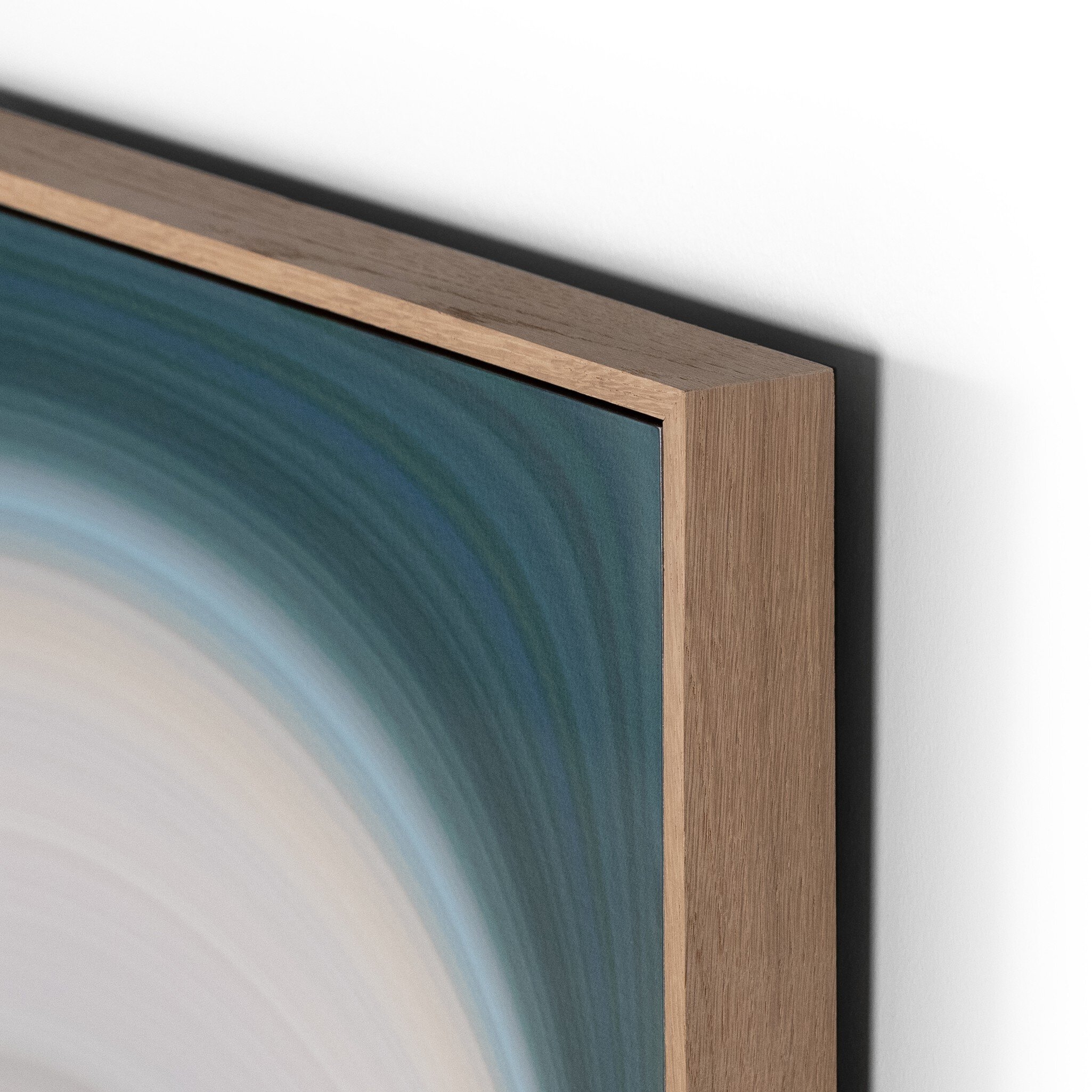 Abstract Curves by Getty Images - Vertical Grain White Oak Floater - Image 2