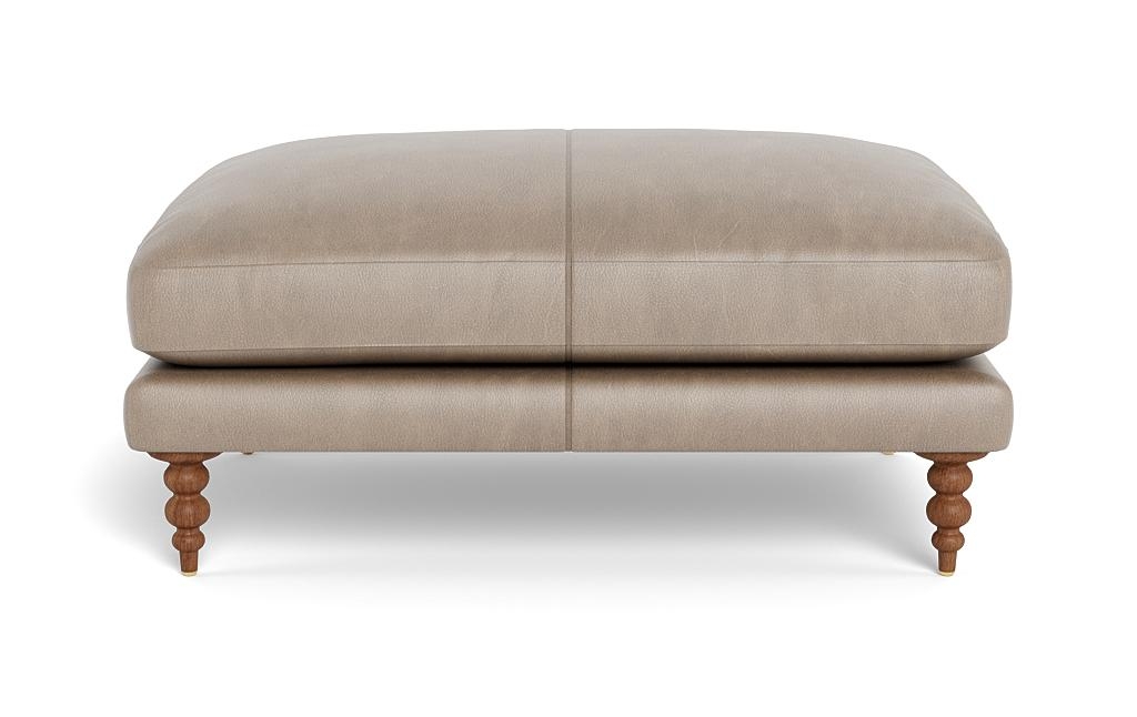 Maxwell Leather Ottoman by Apartment Therapy - Image 0