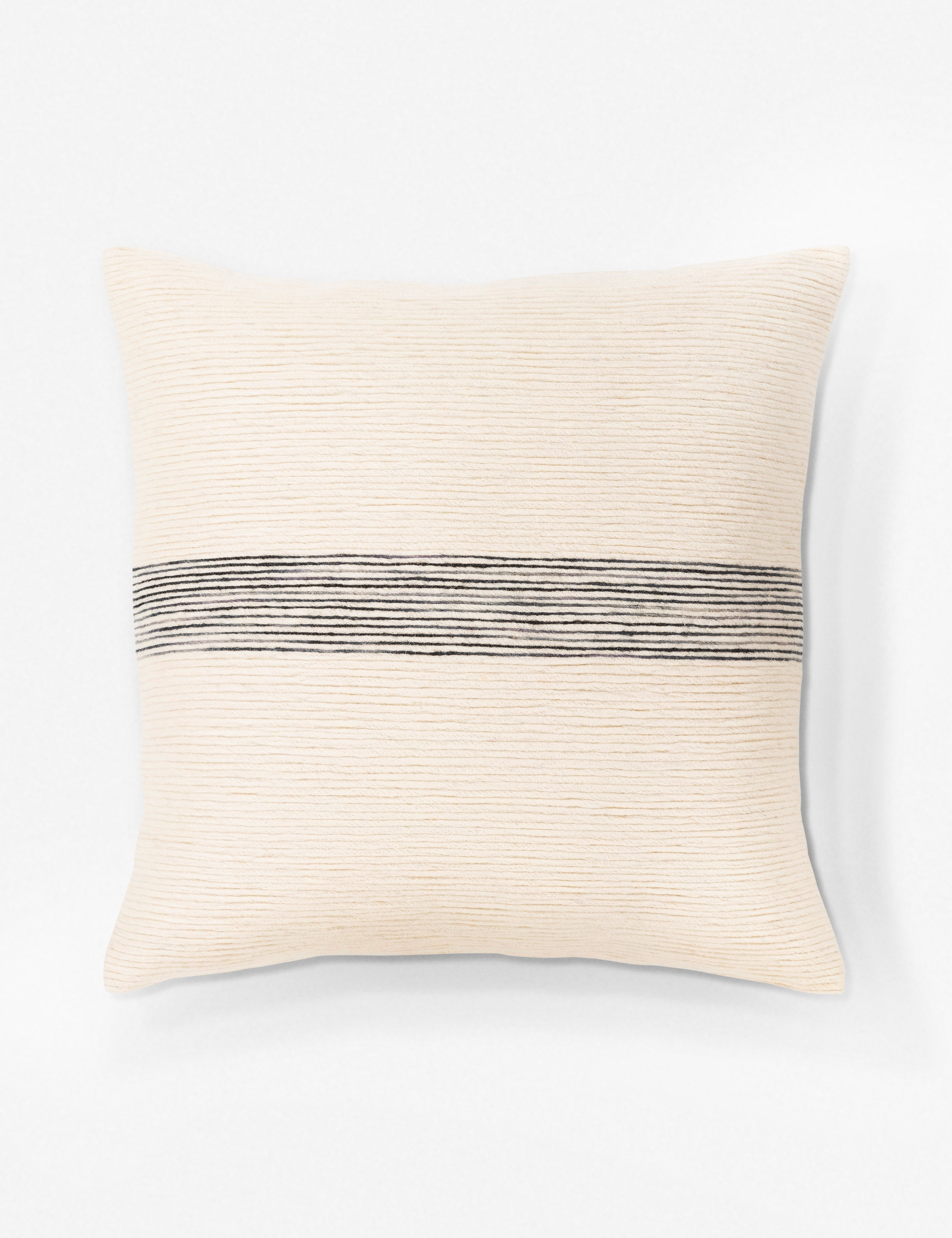 Selma Pillow, Cream and Charcoal - Image 1