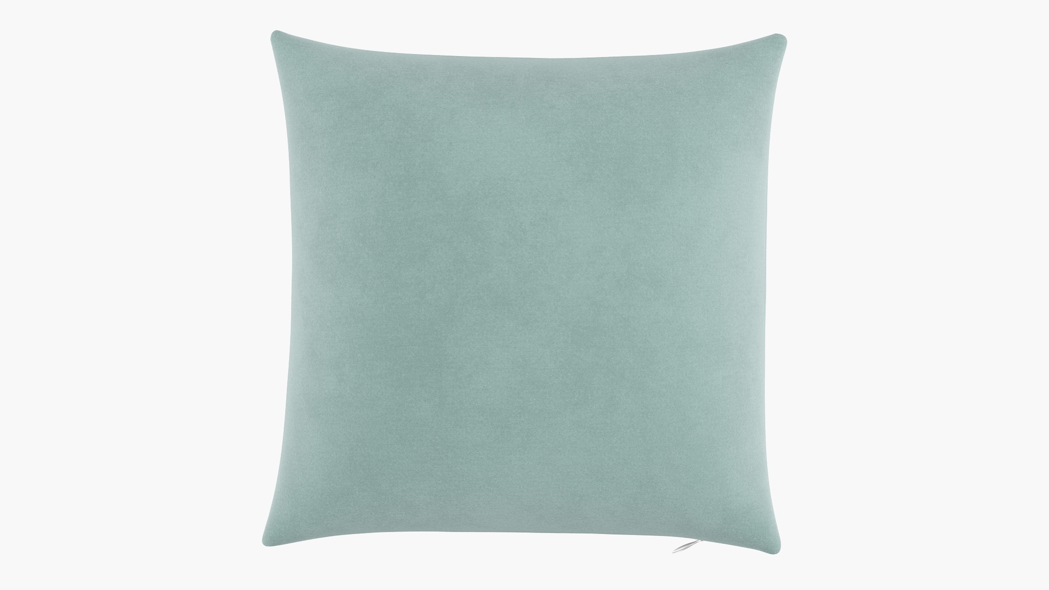Throw Pillow 18", Aqua Classic Velvet, 18" x 18" - Image 0