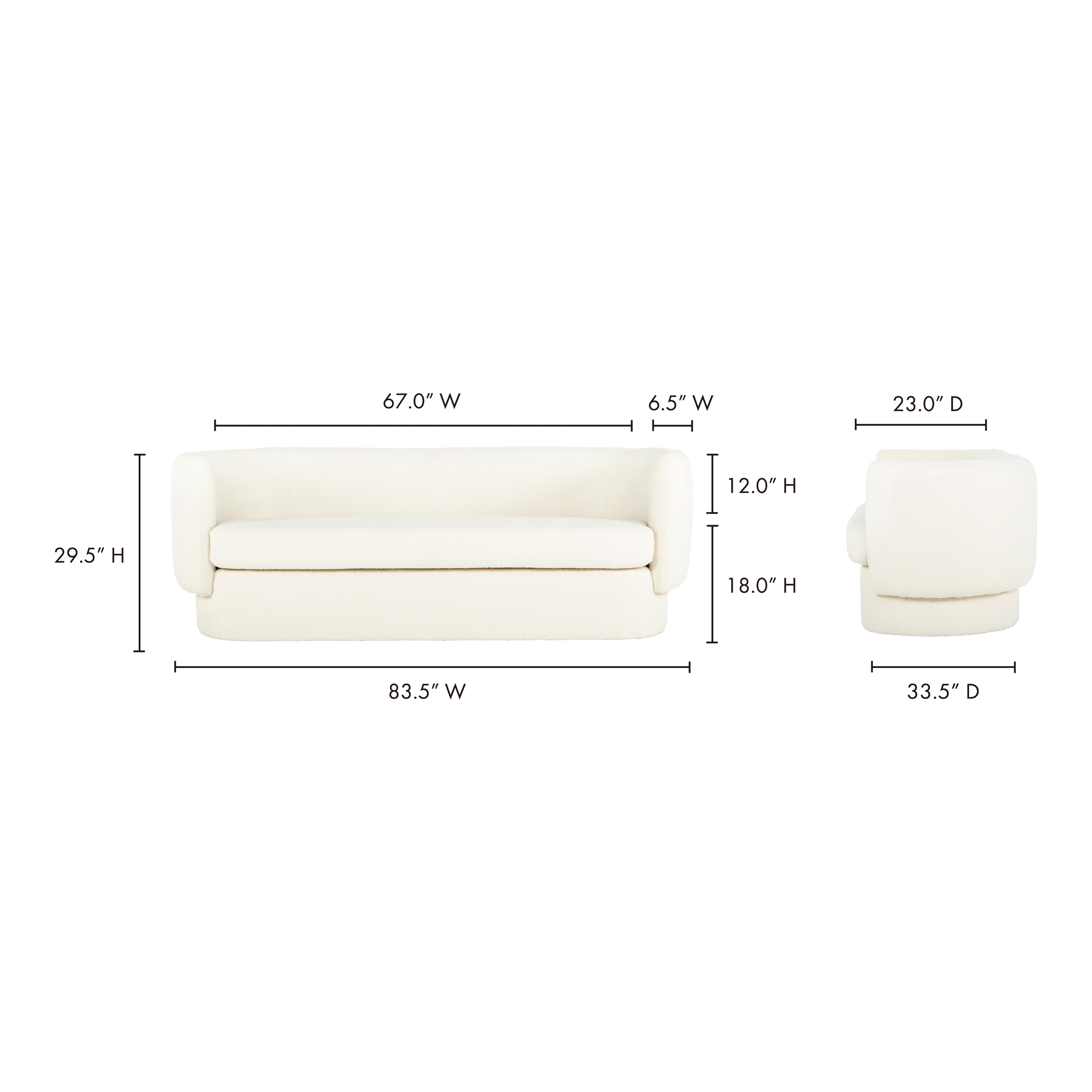 Koba Sofa Maya White - Image 8