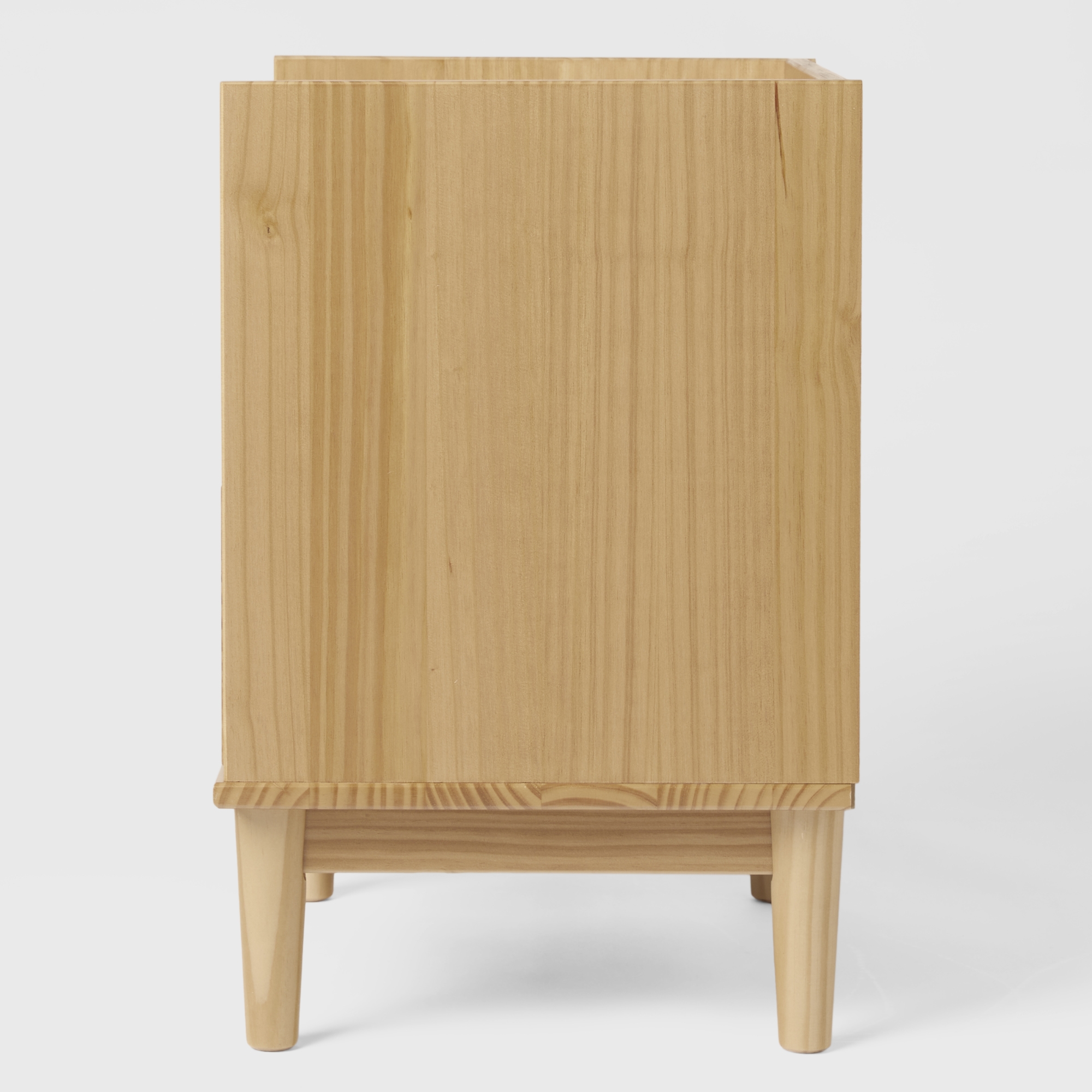 20" Solid Wood 2-Drawer Nightstand with Gallery - Image 6