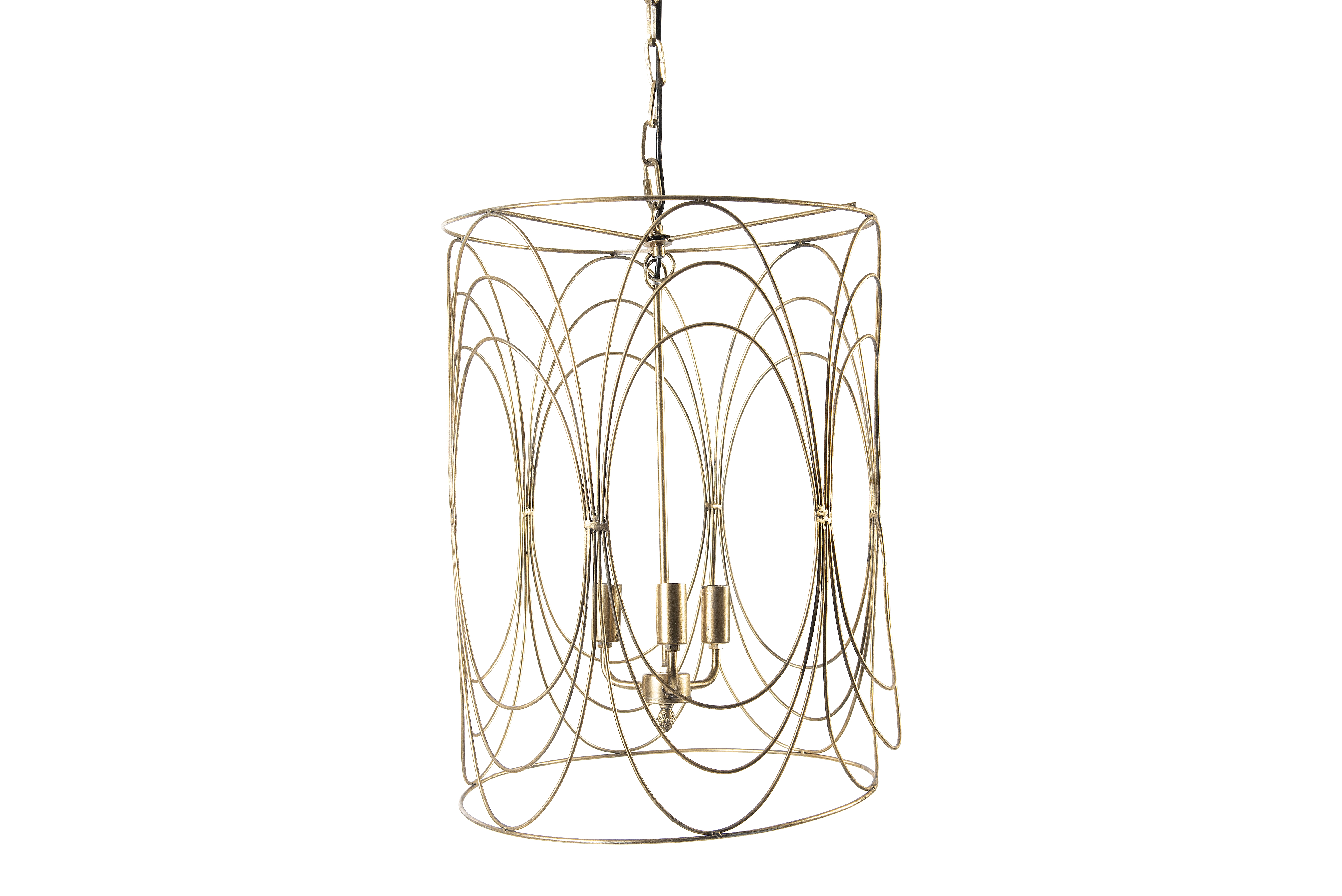 24" Pendant Light with Wire Swirl - Image 0
