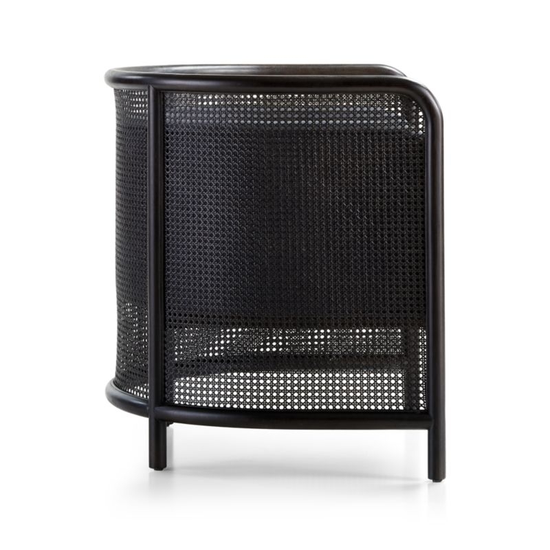 Fields Cane Back Charcoal Accent Chair (restock early july) - Image 5