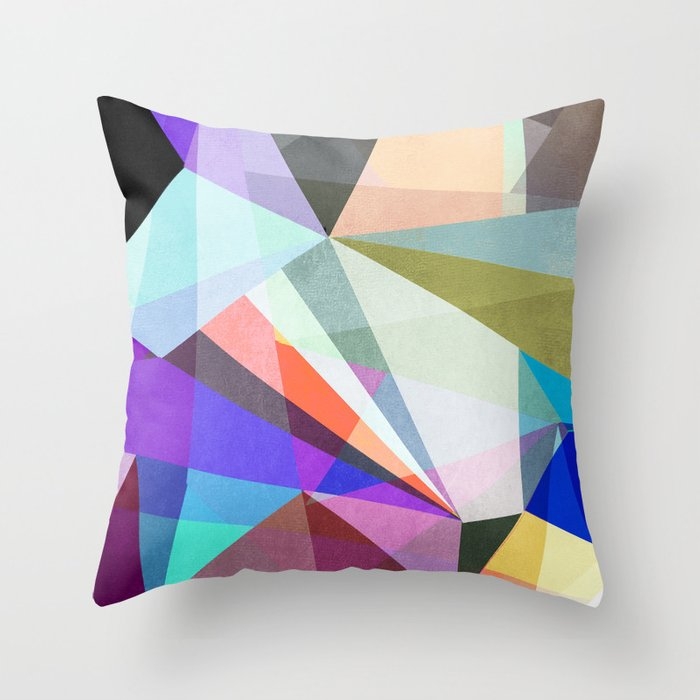Colorflash 3a Throw Pillow by Mareike BaPhmer - Cover (18" x 18") With Pillow Insert - Outdoor Pillow - Image 0