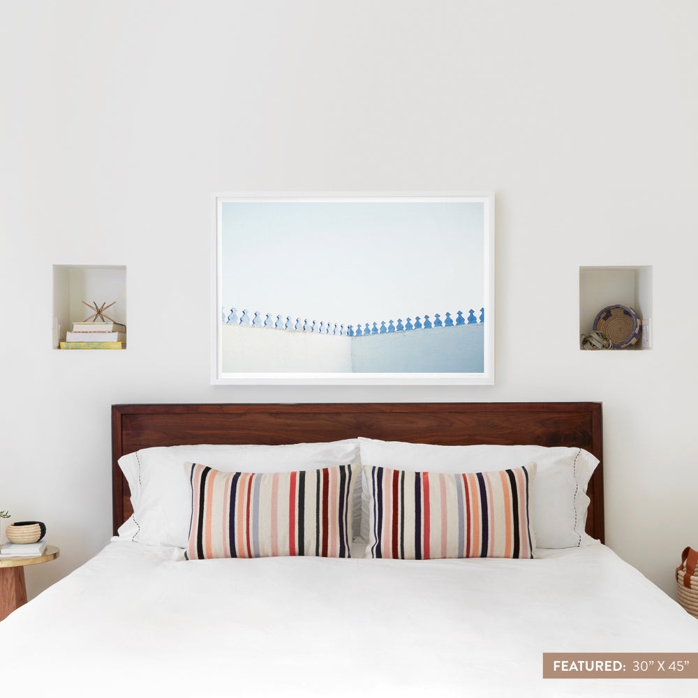 The Citizenry Blue City .02 Wall Art Natural Frame | 30" x 45" - Image 4