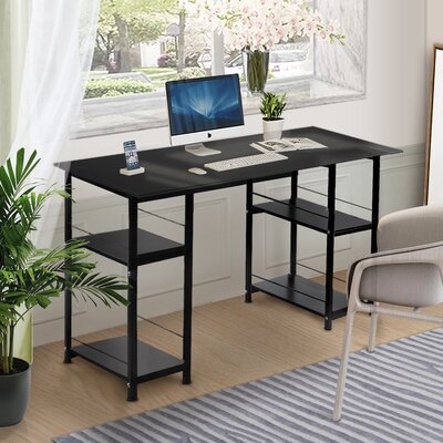 Professional Office Desk With 4 Storage Shelves - Image 0