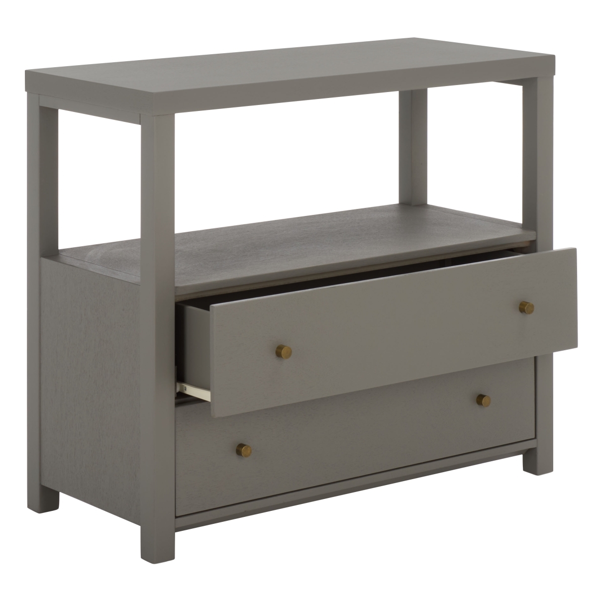 Ernest 2 Drawer 1 Shelf Chest - Grey - Image 5
